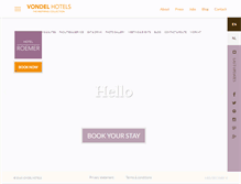 Tablet Screenshot of hotelroemer.com